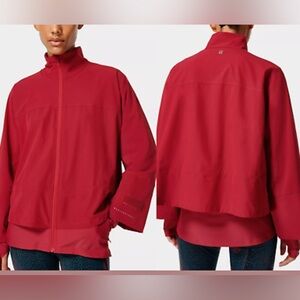Sweaty Betty Fast Lane Running Jacket in Red
